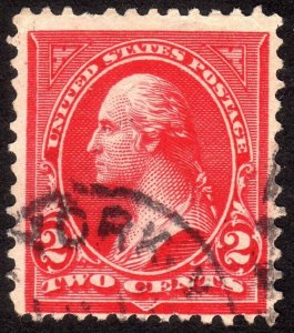 1895, US 2c, Washington, Used, Sc 267