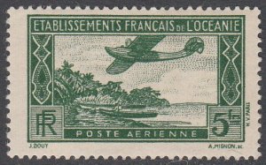 French Polynesia C1 MH CV $1.25