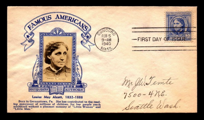 US SC# 862 FDC / Crosby Cachet / Large Photo / MASS CDS - L8246