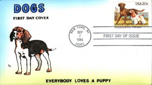 #2099 C. Bay Retriever - Cocker Spaniel Foust FDC