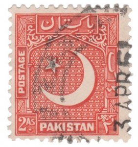 PAKISTAN STAMP 1952 - 53 SCOTT # 49. USED. # 3