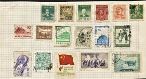 China #17 Early Issues on Album page Used - Unchecked