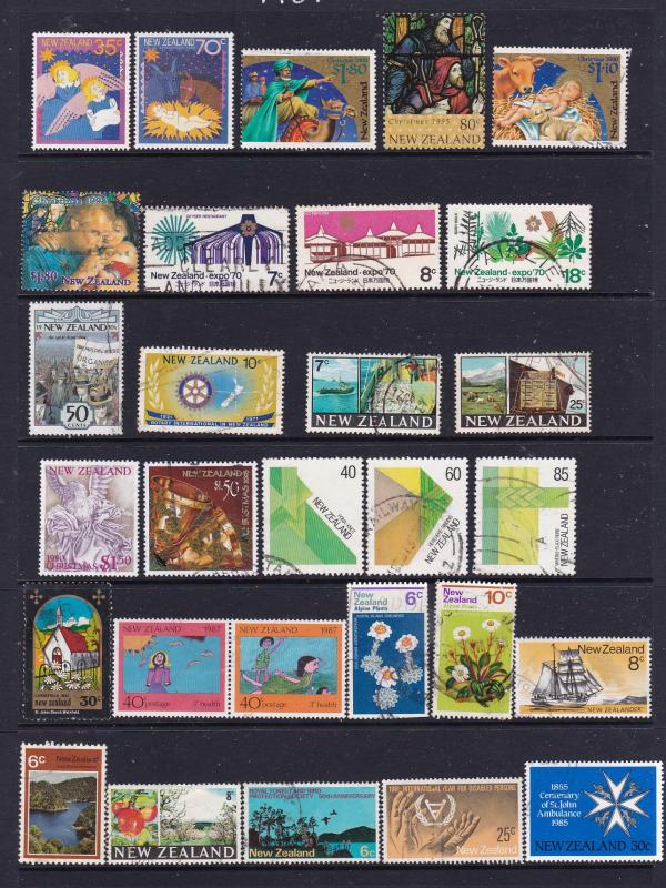 New Zealand selection of commem/booklet etc used