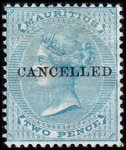 Mauritius Scott 33 (1863) Mint H VF, CV $70.00 B