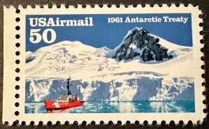 US # C130 Antarctic  Treaty Air mail 50c 1991 Mint Nh