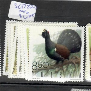 POLAND   (PP1907B) BIRD STAMP SC 1720-7      MNH