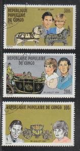 Congo, Peoples Republic Scott #604-06 CTO