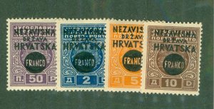 CROATIA 26-9 MH CV $6.00 BIN $3.00