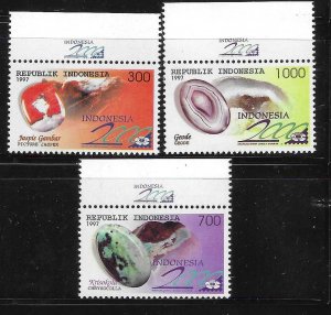 Indonesia 1997 Gemstones Mineral Rock Sc 1706-1708 MNH A3817