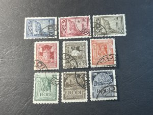 ITALY/RHODES # 15-23--USED----COMPLETE SET----1929