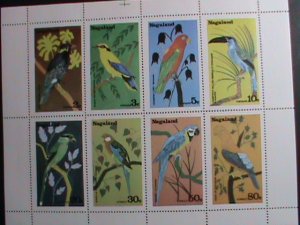 NAGALAND STAMP- WORLD COLORFUL LOVELY BEAUTIFUL BIRDS-MNH SHEET VERY FINE