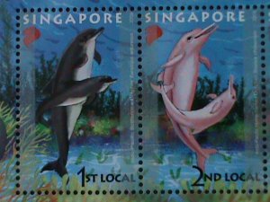 ​SINGAPORE-2006-SC#1175a LOVELY MARINE MAMMALS UNDERSEA WORLD- MNH S/S -VF