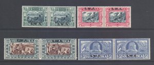 SWA Scott B5/B8 - SG105/108, 1938 Voortrekker Memorial Set MH*