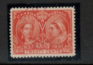Canada #59 Used With Light Red CDS Cancel