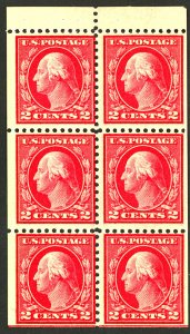 U.S. #499e MINT BOOKLET PANE OF 6 OG NH