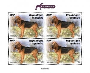 TOGO - 2020 - Bloodhounds - Perf 4v Sheet  - Mint Never Hinged