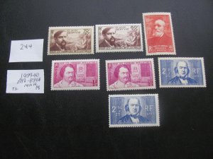 FRANCE 1939-40 MNH SC B86-89A SET  XF $72 (244)
