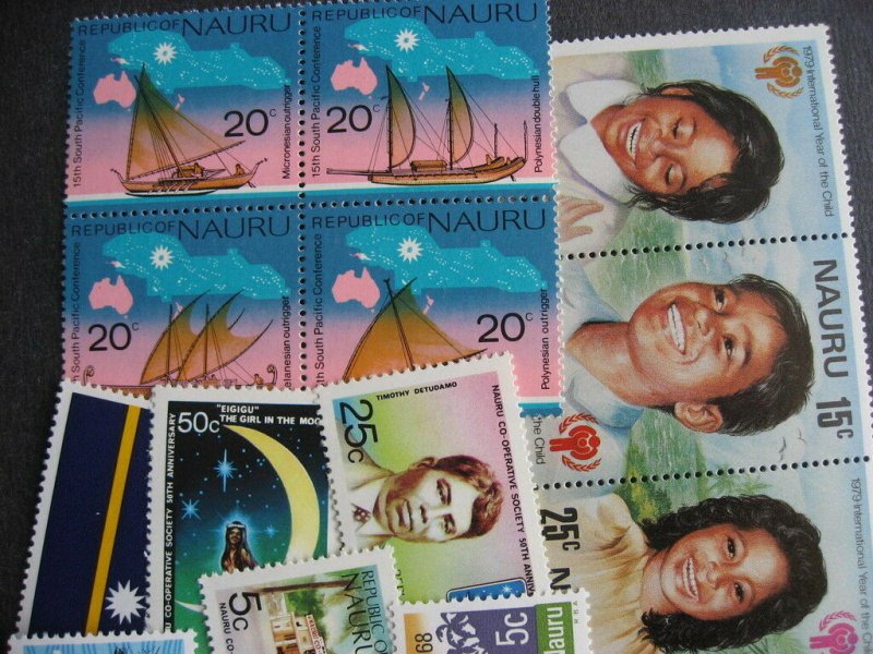 NAURU 14 different MNH nice stuff, check them out! PLZ read descr