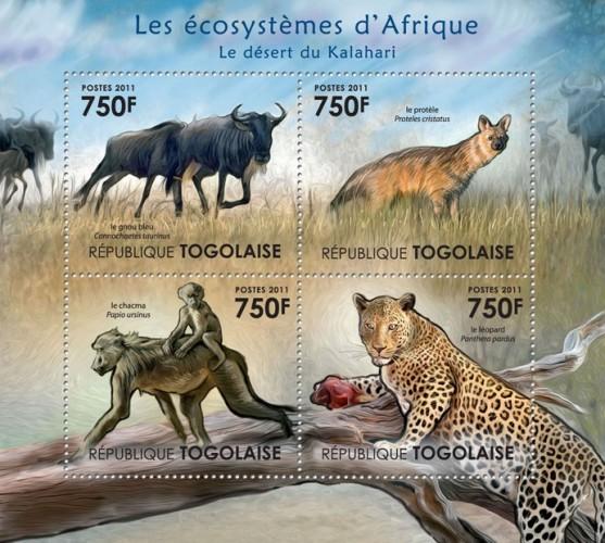 TOGO 2011 SHEET THE ECOSYSTEMS OF AFRICA WILDLIFE tg11402a