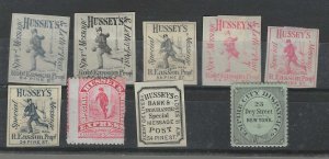 US LOCALS HUSSEYS EMPIRE REAL & FAKE- 9 TOTAL