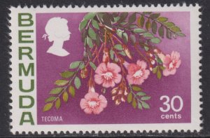 1970 Bermuda Tecoma Flower 30¢ issue MNH Sc# 267 $2.90