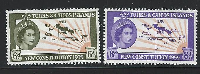 Turks and Caicos Islands MH S.C. # 136 - 137