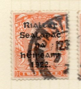 Ireland 1922 GV  Early Issue Fine Used 2d. 1922 Optd NW-185947