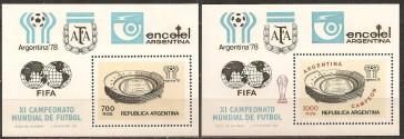 Argentina Scott 1192-93 MNH** 1978 World Cup Soccer set CV$6