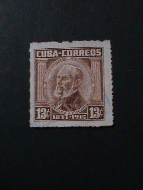 ​CUBA-1954-SC#525-CARLOS J. FINLAY MH -VF-70 YEARS OLD  WE SHIP TO WORLDWIDE