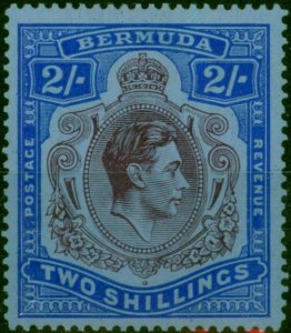 Bermuda 1941 2s Deep Purple & Ultramarine-Grey Blue SG116b P.14.25 Line Fine MM