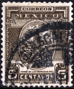 Mexico SC#732 5¢ Torre de los Remedios near Mexico City (1937) Used