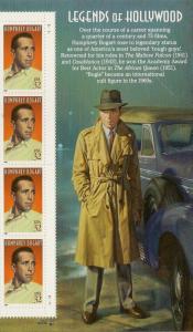 US 3152 Legends of Hollywood Humphrey Bogart 32c panel strip 4 MNH 1997