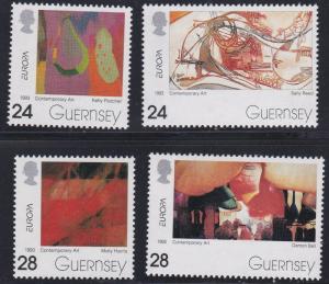 Guernsey # 511-514, Europa '93, Contemporary Art, Mint NH, 1/2 Cat.