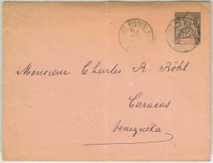 45076 MARTINIQUE - POSTAL HISTORY - LETTER IMPACT Saint-Pierre to VENEZUELA-