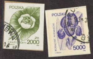POLAND - SC #2978-2979 - USED SET OF 2 - 1990 - Item Poland507
