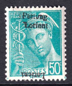 FRANCE 458 FESTUNG LORIENT OVERPRINT €350 SPINK/MAURY CV OG NH VF SIGNED