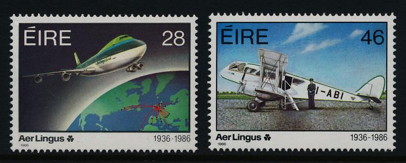 Ireland 660-1 MNH Aircraft, Map