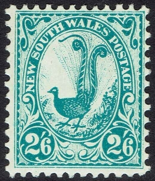 NEW SOUTH WALES 1905 LYRE BIRD 2/6 WMK CROWN/A PERF 12 X 11½