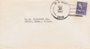 United States Fleet Post Office 3c Jefferson Prexie 1953 U.S. Navy 13793 Saip...