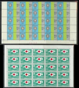 MEXICO (189) Partial Sheets 4350+ Stamps All Mint Never Hinged Huge selection!