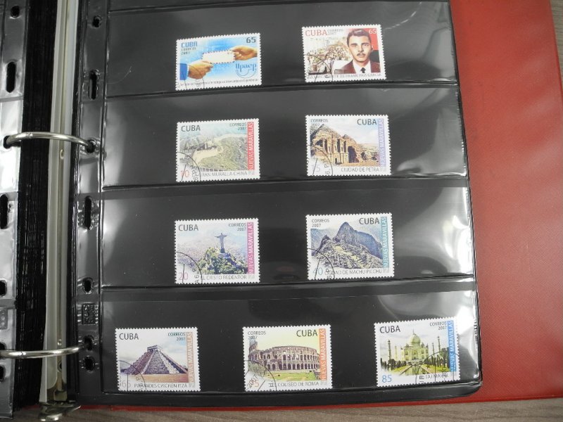 CUBA(2002-2008), Stamp Collection in stock pages(Kenmore binder)