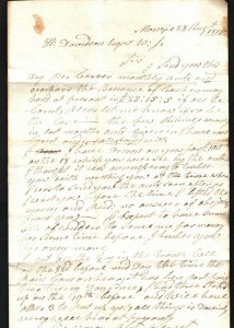 GB Scotland Cover EL Monzie Edinburgh *CARRIER'S LETTER* Accounts 1815 EP329 