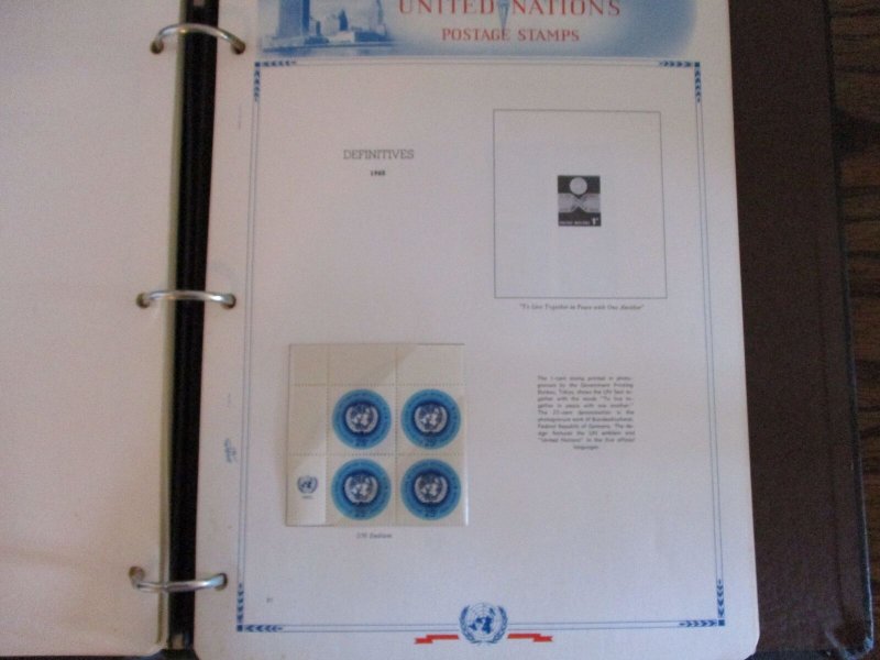 UN Collection White Ace Album - WDWPhilatelic (A1)