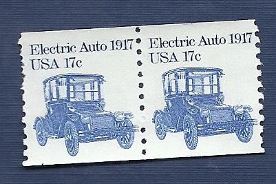 1906 17c Electric Car coil pair VF/MNH/OG