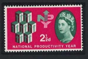 Great Britain National Productivity Year 2½d 1962 MNH SG#631