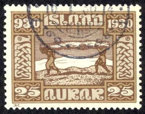 Iceland Sc# 158 Used 1930 25a Definitives