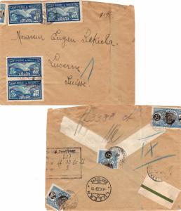 St. Pierre & Miquelon 5c Fisherman (2) and 25c Fulmar Petrel (4) 1923 St. Pie...