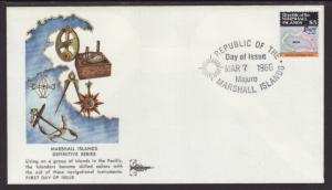 Marshall Islands 108 Map 1986 Gill Craft U/A FDC