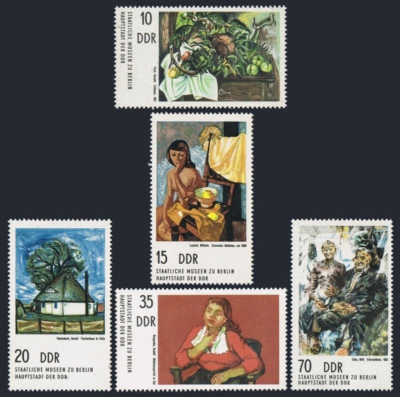 Germany-GDR 1599-1603,MNH.Michel 2001-2005. Paintings in Berlin Museums,1974.