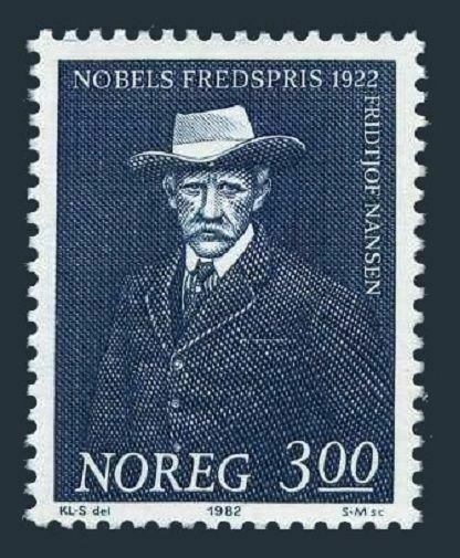 Norway 814, MNH. Michel 874. 1982. Fridtjof Nansen, polar explorer, Nobel Prize.